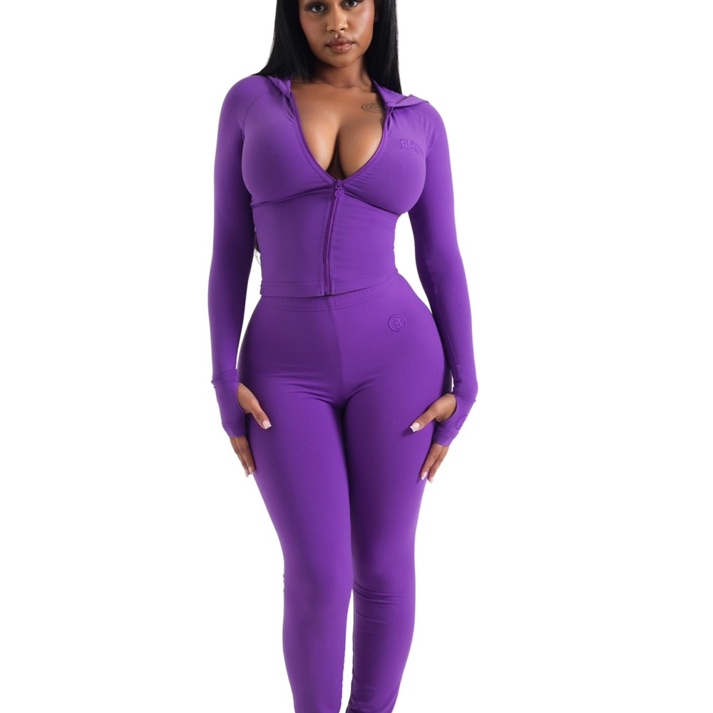 Body by Raven Tracy purple legging set